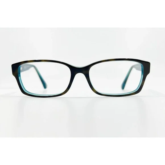 Coach Eyeglasses Frames HC 6040 5116 Dark Tortoise Teal Blue Full Rim 52-16-135 - Picture 2 of 7